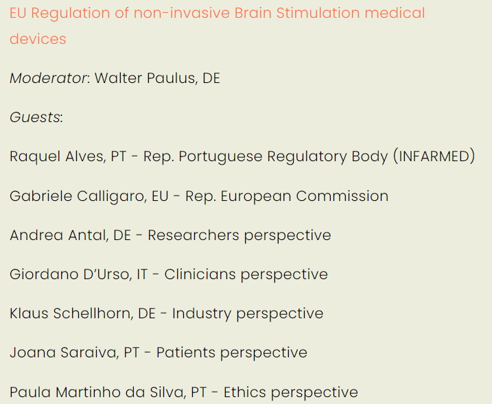 Round table on EU regulation of NIBS medical devices